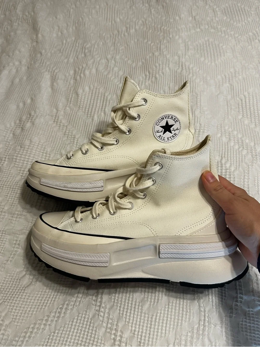 Converse Converse Run Star Legacy Cx Platform High Top in White/Cream
